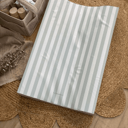 Image showing the Anti Roll Changing Mat, Sage Candy Stripe product.