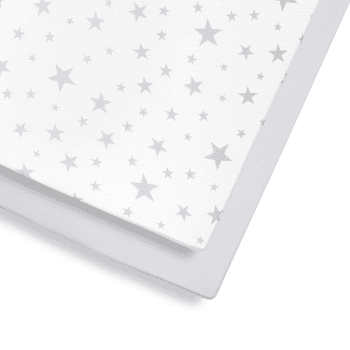 Image showing the Pack of 2 Cot & Cot Bed Fitted Sheets, Star product.