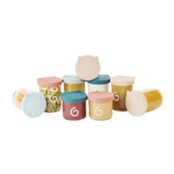 Image showing the Isy Babybols Set of 9 Superior Borosilicate Glass Baby Food Containers, Multi product.
