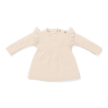 Image showing the Baby Bunny Knitted Long Sleeve Dress, 4 - 6 Months, Sand product.