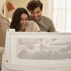 Image showing the SnuzPod5 Bedside Crib, White product.
