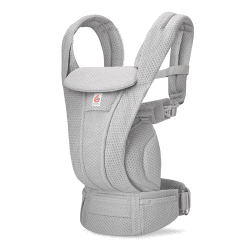 Image showing the Omni Deluxe Mesh Baby Carrier, Pearl Grey product.