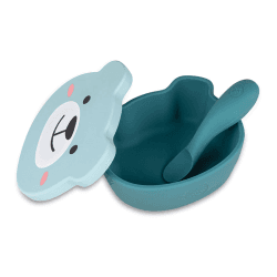 Image showing the Boris Bear Weaning Set, Blue product.