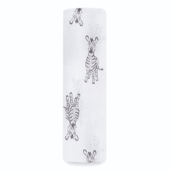 Image showing the Essentials Cotton Muslin Swaddle, 112 x 112cm, Safari Babes product.