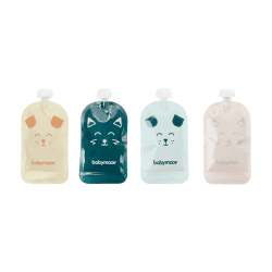 Image showing the Isy Pack of 20 Reusable Baby Food Pouches, Multi product.