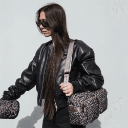 Image showing the Axel Buggy Organiser & Changing Bag, Brown Leopard product.