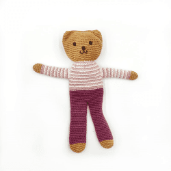 Image showing the Flipps Teddy Soft Toy, Soft Purple Trousers product.