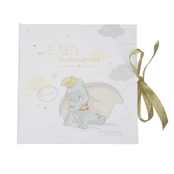 Image showing the Disney Dumbo My First Year Baby Memory Book, White product.