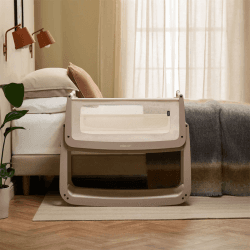 Image showing the SnuzPod5 Bedside Crib, Mocha product.