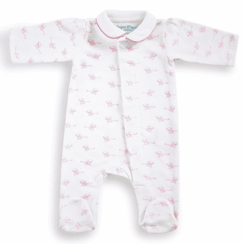 Image showing the Mouse Magnetic Fastening Sleepsuit Onesie, 1 Month, Pink product.