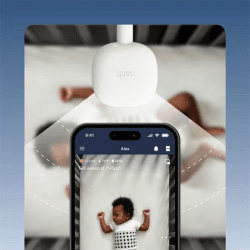 Image showing the Pro Baby Monitor and Floor Stand, White product.