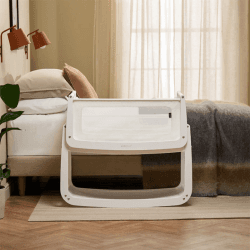 Image showing the SnuzPod5 Bedside Crib, White product.