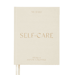 Image showing the My Daily Self-Care Planner (Cloth Cover), Almond product.