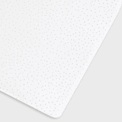 Image showing the Organic Cot & Cot Bed Fitted Sheet, W60 x L120cm, White product.