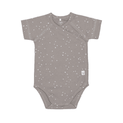 Image showing the Short Sleeve Bodysuit with Print GOTS, 3 - 6 Months, Sprinkle Taupe product.
