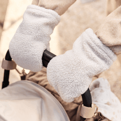 Image showing the Teddy Pushchair Gloves, Natural product.