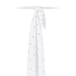 Image showing the Muslin Swaddle, Bees product.