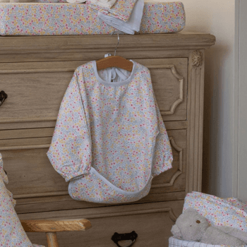 Image showing the Long Sleeved Bib, Wildflower Garden product.