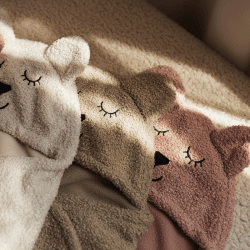 Image showing the Teddy Bear Wrap Blanket, Wild Rose product.