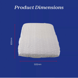 Image showing the Next2Me 2-Piece Bedside Crib Fitted Sheets Set, Grey Fox product.