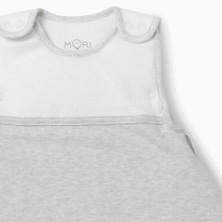 Image showing the Clever Sleeping Bag, 0.5 TOG, 0 - 24 Months, Grey/Summer product.