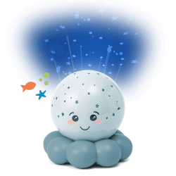 Image showing the Twinkles To Go Octo Night Light, Soft Blue product.