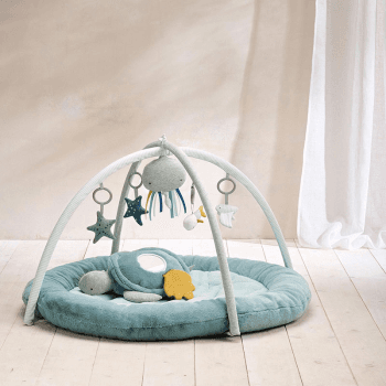 Image showing the Welcome to the World Baby Gym and Activity Playmat, Blue product.
