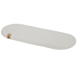Image showing the Little Me Hypoallergenic Bamboo Moses Basket Mattress, 75 x 28 x 4cm, White product.