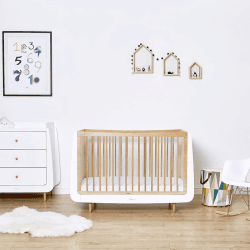 Image showing the SnuzKot Skandi Cot Bed excl. Mattress, Natural product.