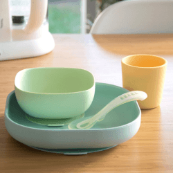 Image showing the 4 Piece Silicone Meal Set, Natural product.