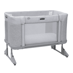 Image showing the Next2Me Forever Bedside Crib, Ash Grey product.