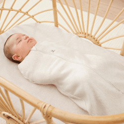 Image showing the All Year Cocoon Swaddle Sleeping Bag 1.0 TOG 0 - 3 Months, Oatmeal product.