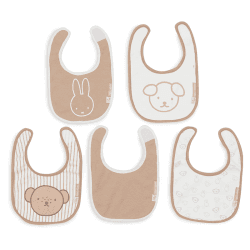 Image showing the Miffy & Friends Pack of 5 Bibs product.