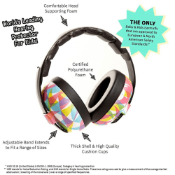 Image showing the Bubzee Baby Earmuffs, Petal Pink product.