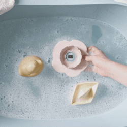 Image showing the Lotus Digital Bath and Room Thermometer, Pink product.