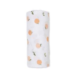 Image showing the Muslin Swaddle, Peaches product.