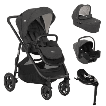 Image showing the Versatrax On The Go 4 Piece Travel System Bundle, Shale product.