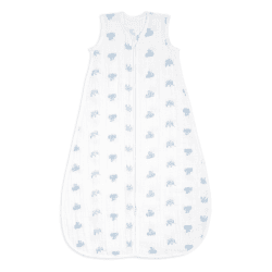 Image showing the Boutique Organic Cotton Muslin Sleeping Bag, 1.0 TOG, 0 - 6 Months, Animal Kingdom product.