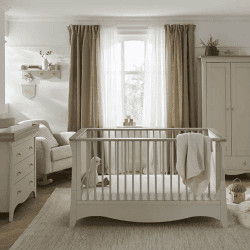 Image showing the Clara 3 Piece Furniture Set excl. Mattress, Cashmere & Ash product.