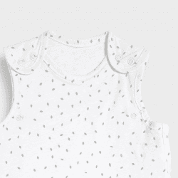 Image showing the Organic Baby Sleeping Bag, 1.0 TOG, 0 - 6 Months, White Rice product.