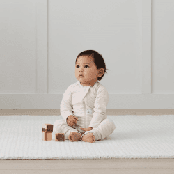 Image showing the Layers Long Sleeve Babygrow 0.2 TOG, 3 - 6 Months, Oatmeal product.