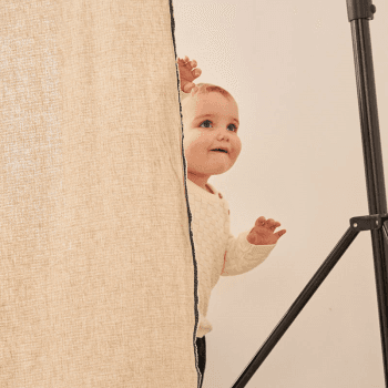 Image showing the Knitted Check Jumper, 6 - 12 Months, Natural White product.