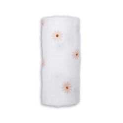Image showing the Muslin Swaddle, Daisies product.