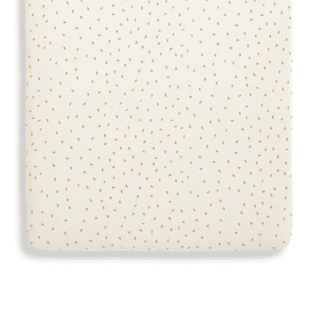 Image showing the Organic Crib Fitted Sheet, W35 x L80cm, Linen Rice product.