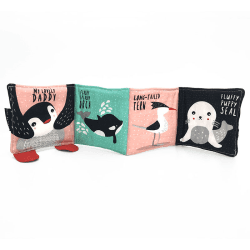 Image showing the Wee Gallery Pitter Patter Penguin, White product.