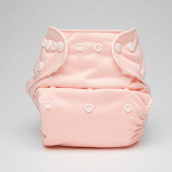 Image showing the Peach Reusable Nappy, Pink product.