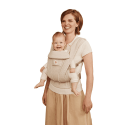 Image showing the Omni Deluxe Mesh Baby Carrier, Natural Beige product.