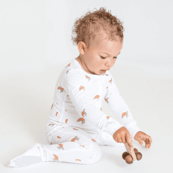 Image showing the Ocean Bamboo Zip Sleepsuit, Newborn product.