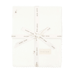Image showing the Embroidered Muslin Blanket, Anemone product.