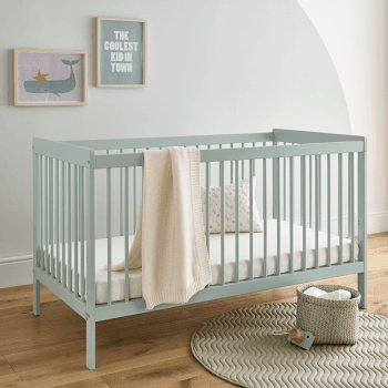 Image showing the Nola Cot Bed excl. Mattress, Sage Green product.